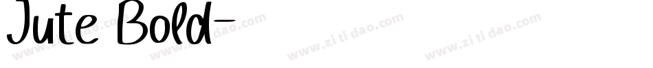 Jute Bold字体转换